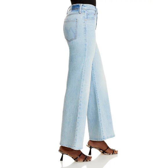 NEW! Mother Superior The Fly Cut Tomcat Roller Wide Leg Denim Jeans Size 29 - Picture 3 of 16